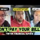 DON'T PAY YOUR BILLS!  HORRIBLE TIKTOK FINANCIAL ADVICE !