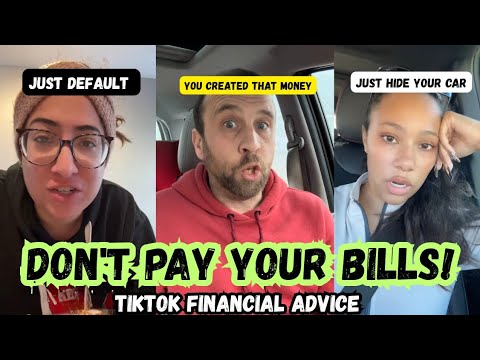 DON'T PAY YOUR BILLS!  HORRIBLE TIKTOK FINANCIAL ADVICE !
