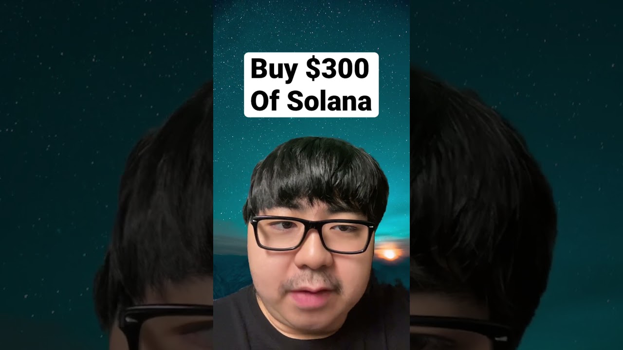 Buy $300 of Solana | InvestAnswers, Crypto Tips. #invest #crypto #cryptocurrency #sol #solana