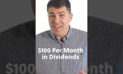 How to Make $100 Per Month in Dividends #shorts