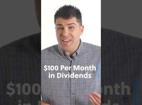 How to Make $100 Per Month in Dividends #shorts