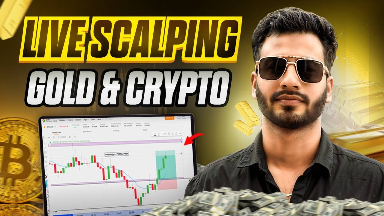 Crypto  Gold Live Trading 8 February  | Market Trader | #goldtrading #cryptotrading #bitcoin