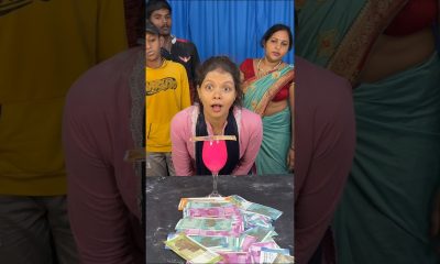 Amazing blow the money funny family challenge #shorts #game