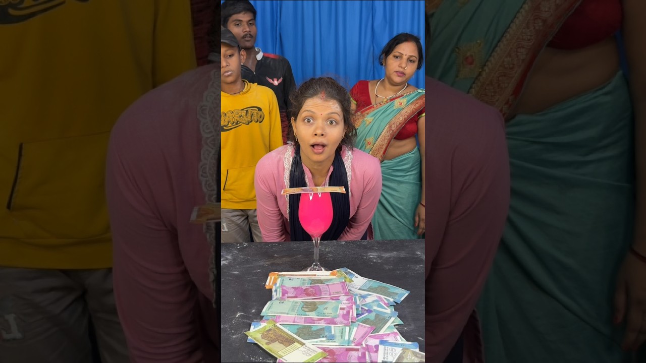 Amazing blow the money funny family challenge #shorts #game