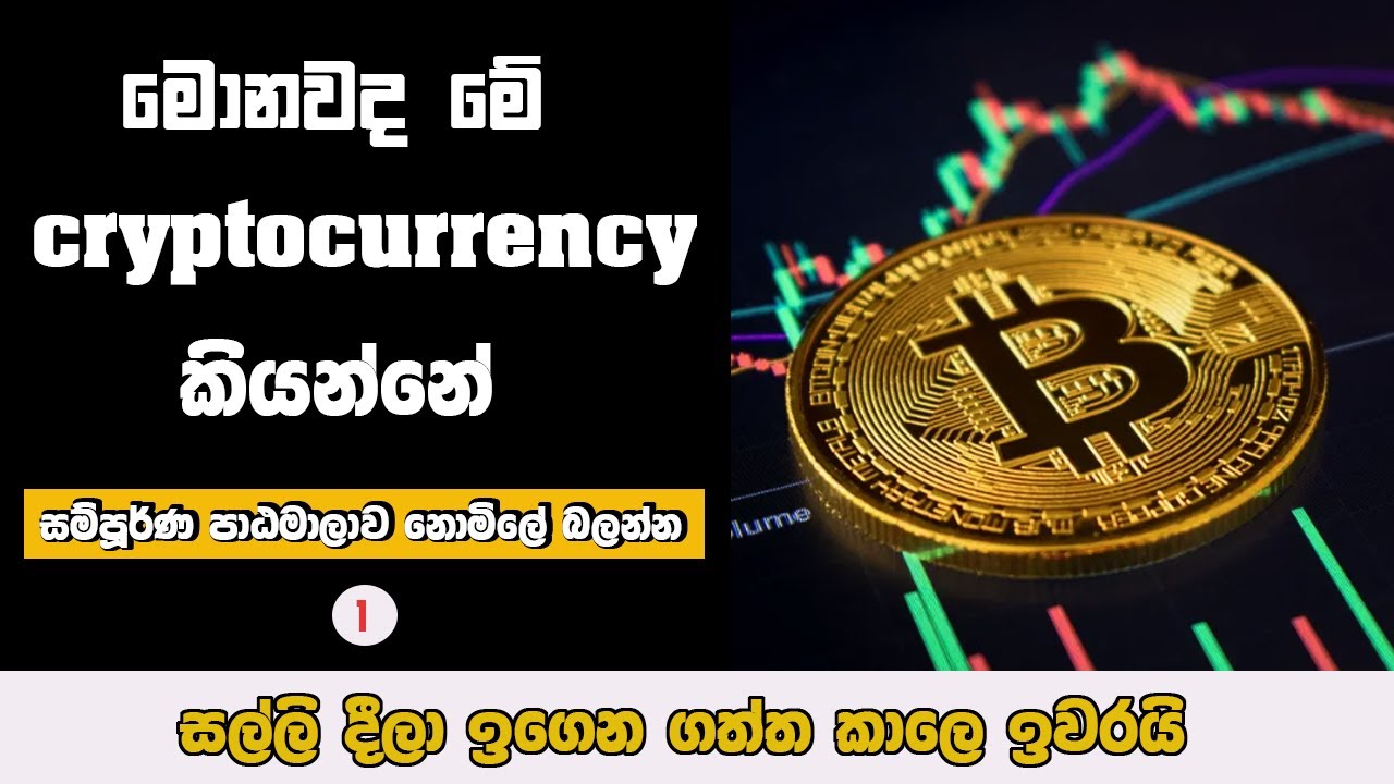 what is cryptocurrency Sinhala  Crypto Sinhala