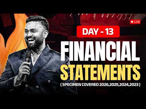 FINANCIAL STATEMENTS | SPECIMEN COVERED | ACCOUNTS DAY-13 | CLASS 12 ISC | SHUBHAM JAGDISH