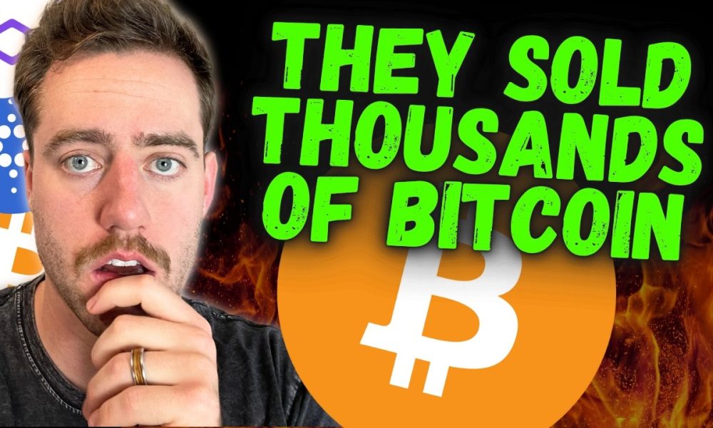 THEY JUST SOLD A TON OF BITCOIN