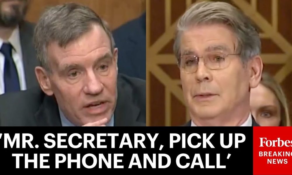 'I Feel Like I'm In Crypto Hell!': Mark Warner Lays Into Scott Bessent Over Lack Of Crypto Laws
