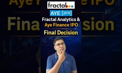 Fractal Analytics and Aye Finance IPO Final Decision #shorts