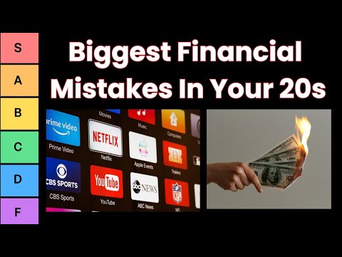 Biggest Financial Mistakes in Your 20s (Tier List)