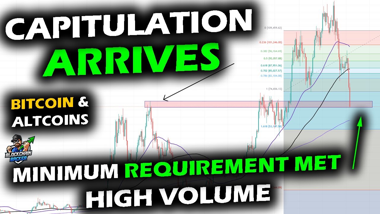 Capitulation Arrives as Bitcoin, XRP Price Chart and Altcoin Market Crash, Minimum Met, Bottom Hunt