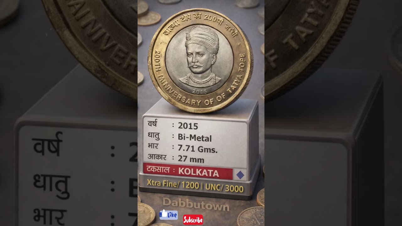 10 Rupees Tatya Tope 200th anniversary| Dabbutown | #oldcoins #money #trending #shortsfeed #ytshorts