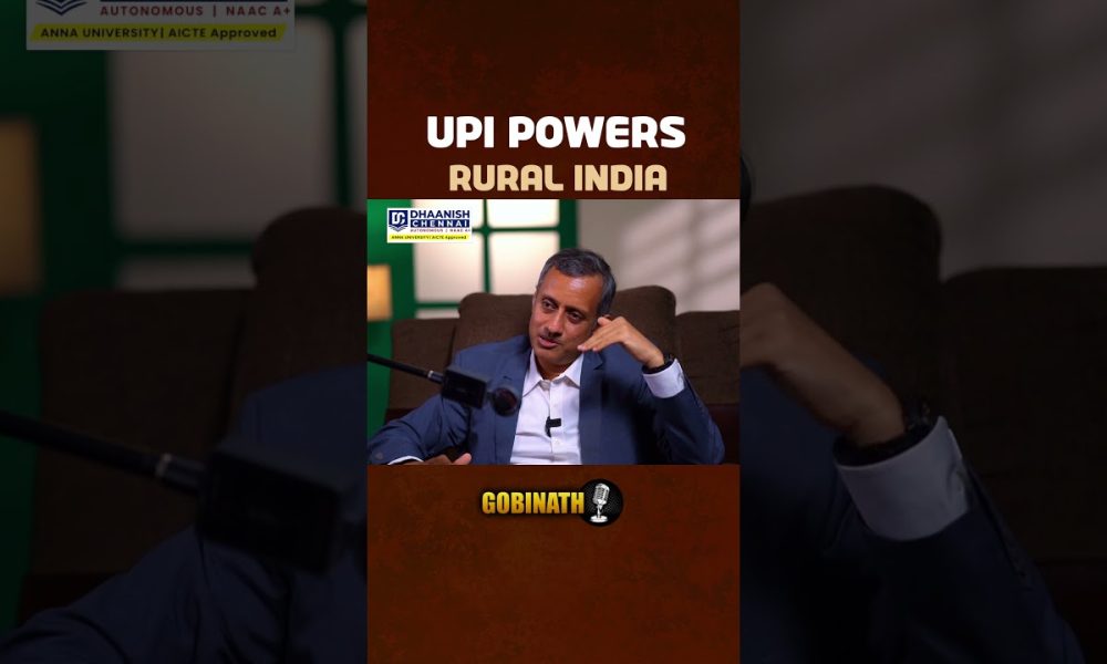 How UPI Enabled Financial Inclusion | Viswanath Krishnamurthy, CRO(NPCI) | Gobinath #shorts