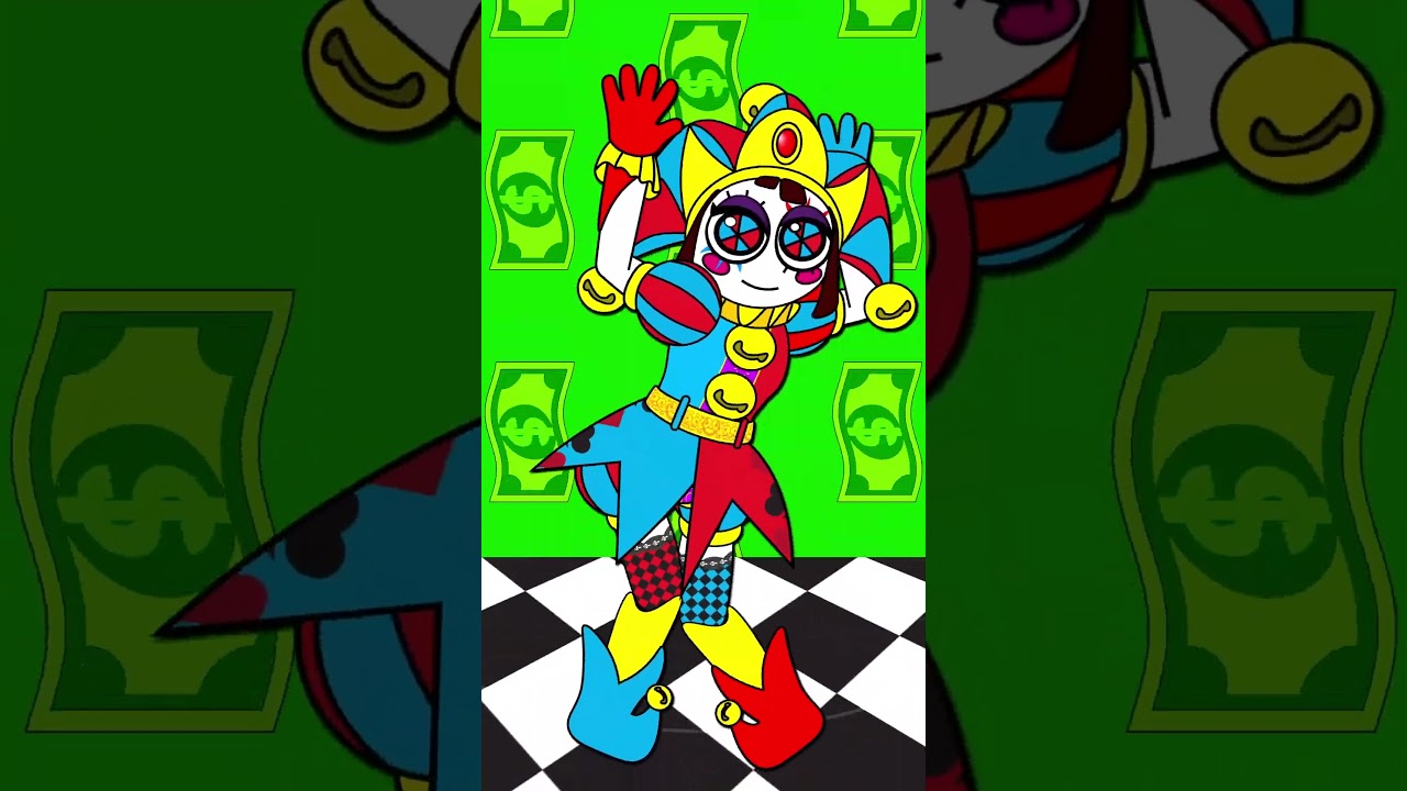 Who's your favorite girl in Digital Circus?  [Money Money Green green meme] #shorts #trend