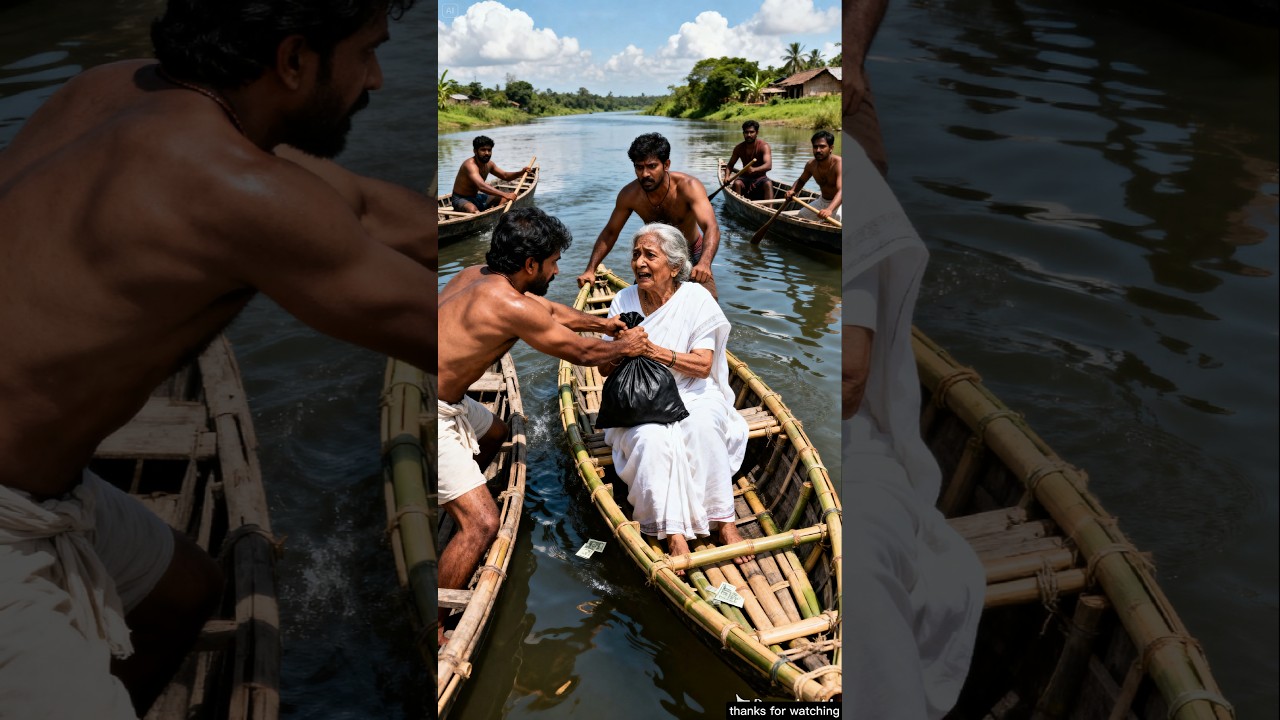 Grandma gathered a bag full of money #ai #money #boat #robbery