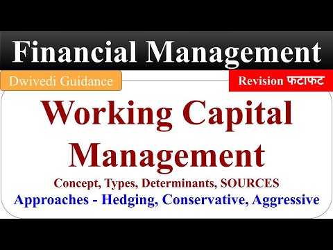 Working Capital Management, Working Capital Cycle, Types, Financing Financial Management in hindi,