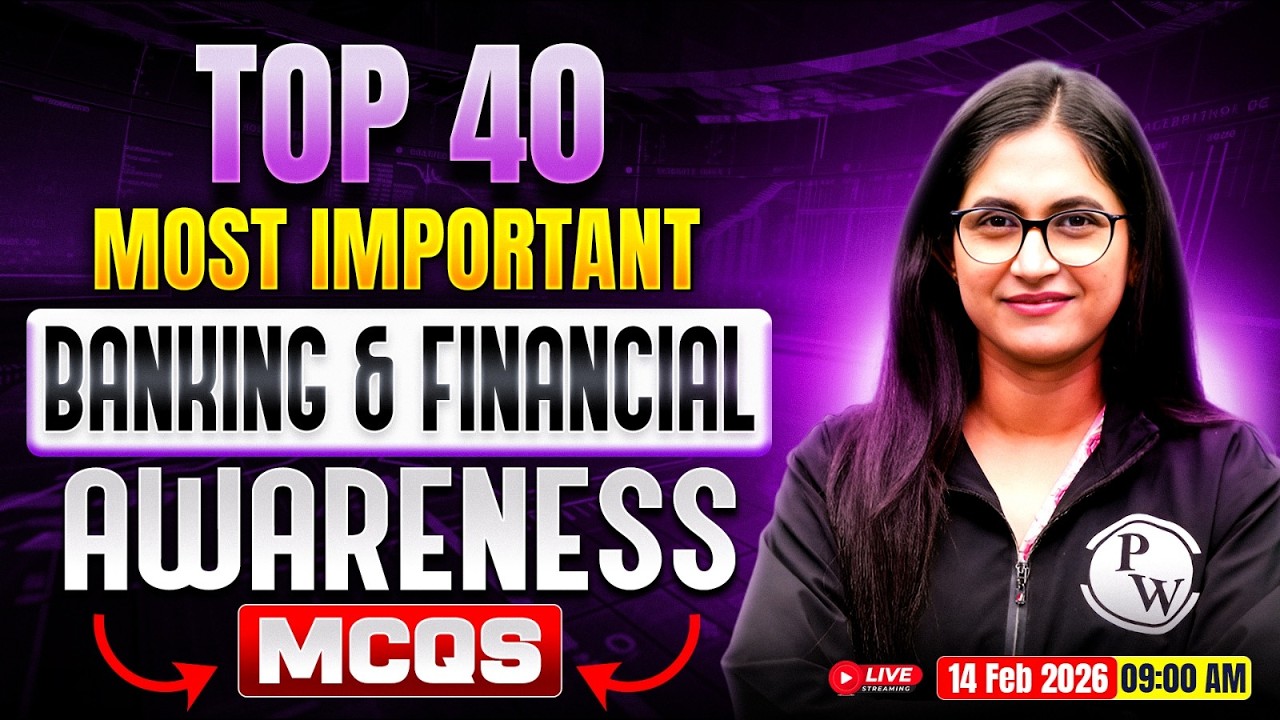 Bank Exam 2026 | Top 40 MCQs | Banking and Financial Awareness | by Sushmita Mam
