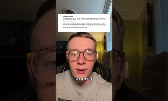 DOJ MEMO REFERS TO EPSTEIN AS A “FINANCIAL BOUNTY HUNTER” WHO “WORKED FOR THE U.S. GOVERNMENT”