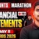 ACCOUNTS MARATHON DAY 08 | Financial Book CH 1 to 3 | Most Expected Questions | Class 12 Boards 2026