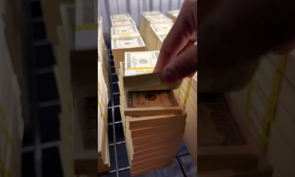 ASMR $10,000,000 In Vault! #wealth #asmr #money #motivation