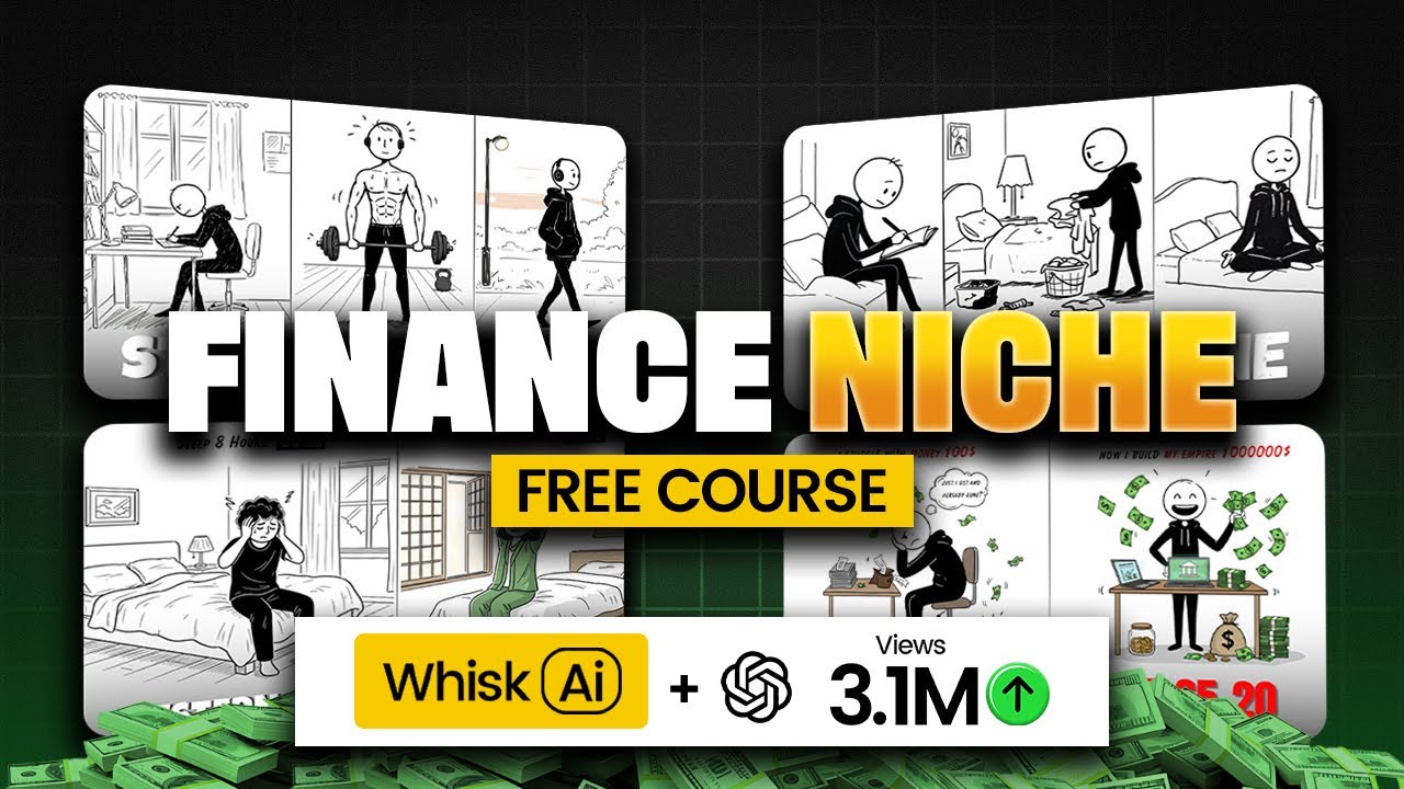How to Make VIRAL AI Inspirational Finance Videos (FREE AI Course)