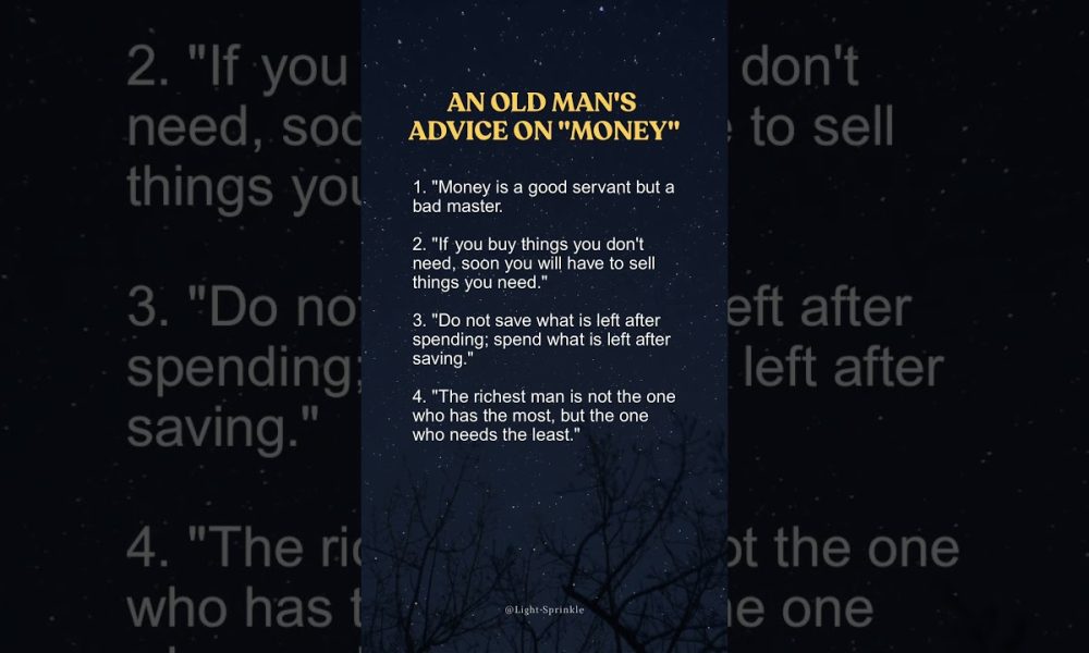 The Old Man’s Guide to Financial Freedom #amazingfacts #facts #quotes #psychologyfacts #shorts