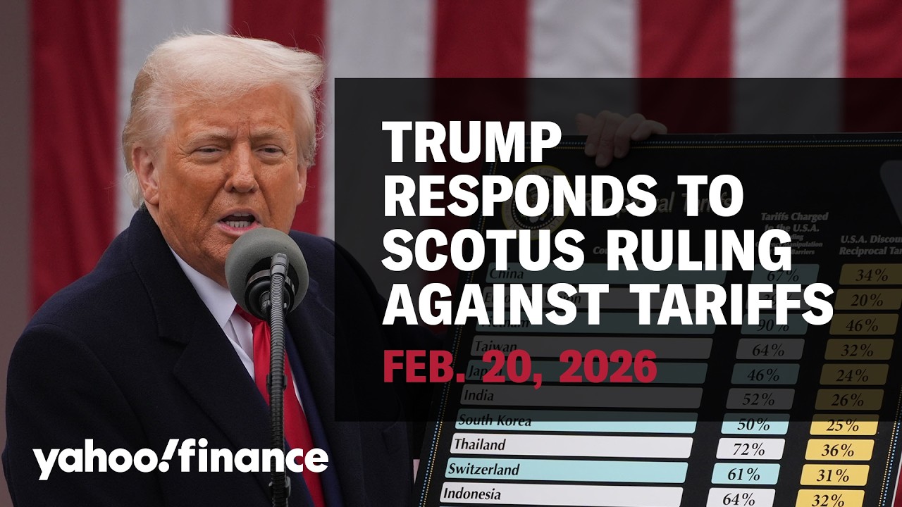 LIVE: Trump holds a news conference after the Supreme Court rules against global tariffs