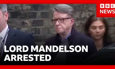 Lord Mandelson arrested after claims he shared financial information with Jeffrey Epstein | BBC News