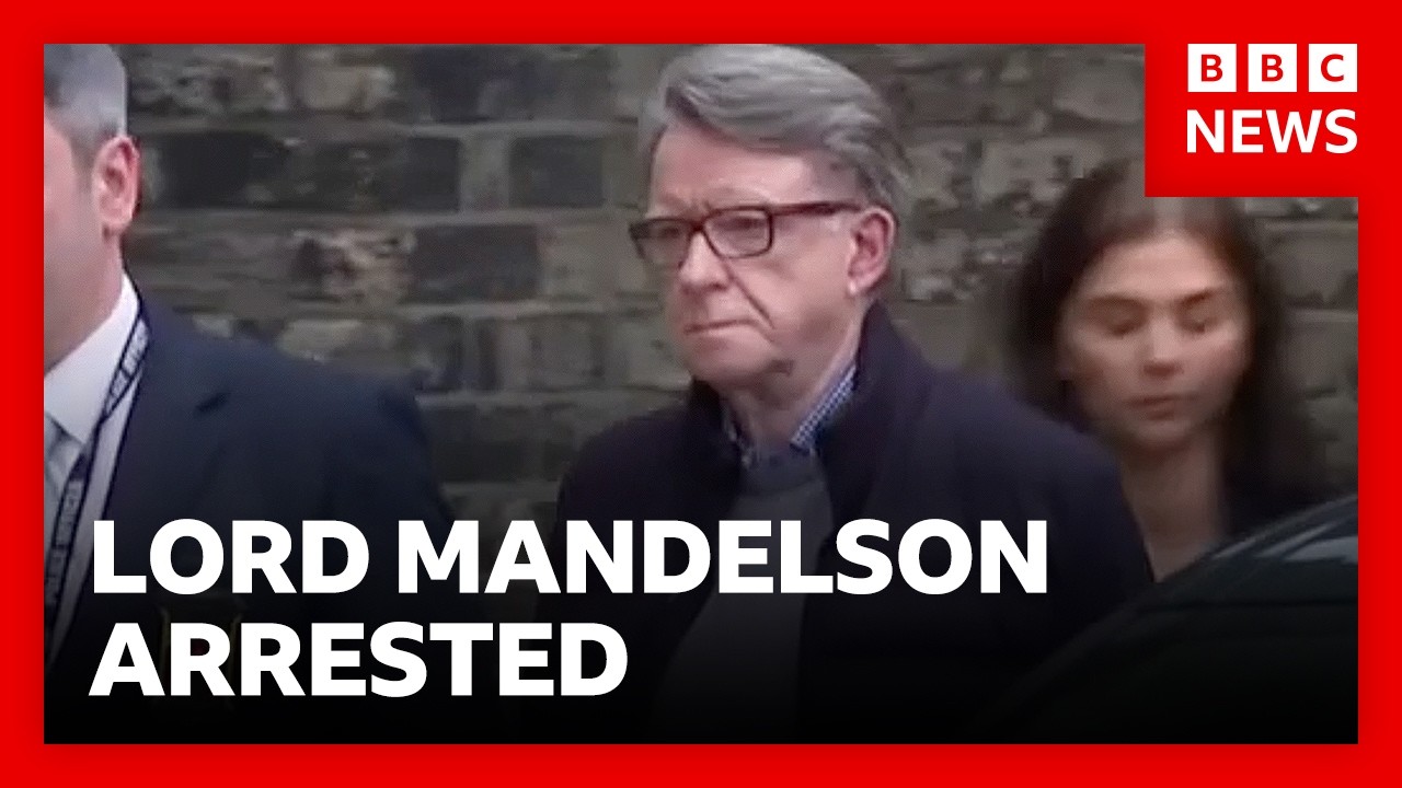 Lord Mandelson arrested after claims he shared financial information with Jeffrey Epstein | BBC News