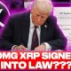 TRUMP SECRETLY PICKED XRP!?!?! XRP BEING SIGNED INTO LAW? (This is Crazy)