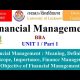 1| Financial Management : Meaning, Definition, Objectives, Importance, financial management bba lu