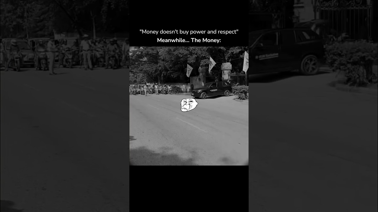 Money doesn't buy power and respect..?