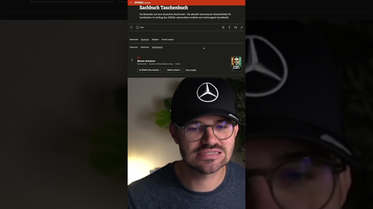 Spiegel Bestseller Nr.1 mit BITCOIN Buch! DANKE!