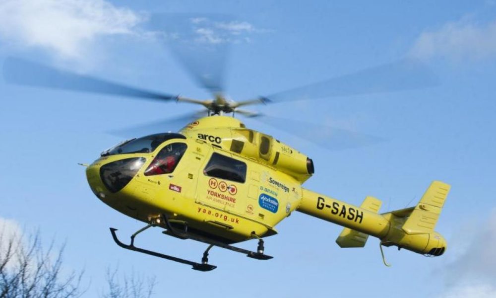 A658 closed and one taken to hospital in air ambulance