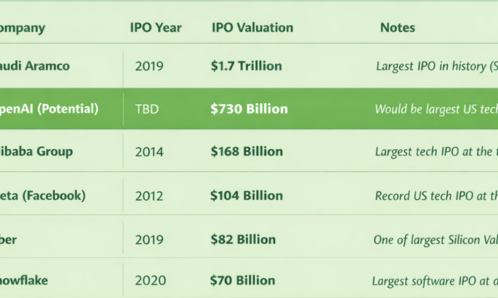 ChatGPT Maker Eyes Biggest US IPO With Amazon and Nvidia