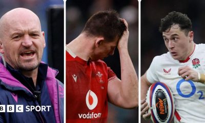 Gregor Townsend, Wales' Adam Beard and England wing Henry Arundell