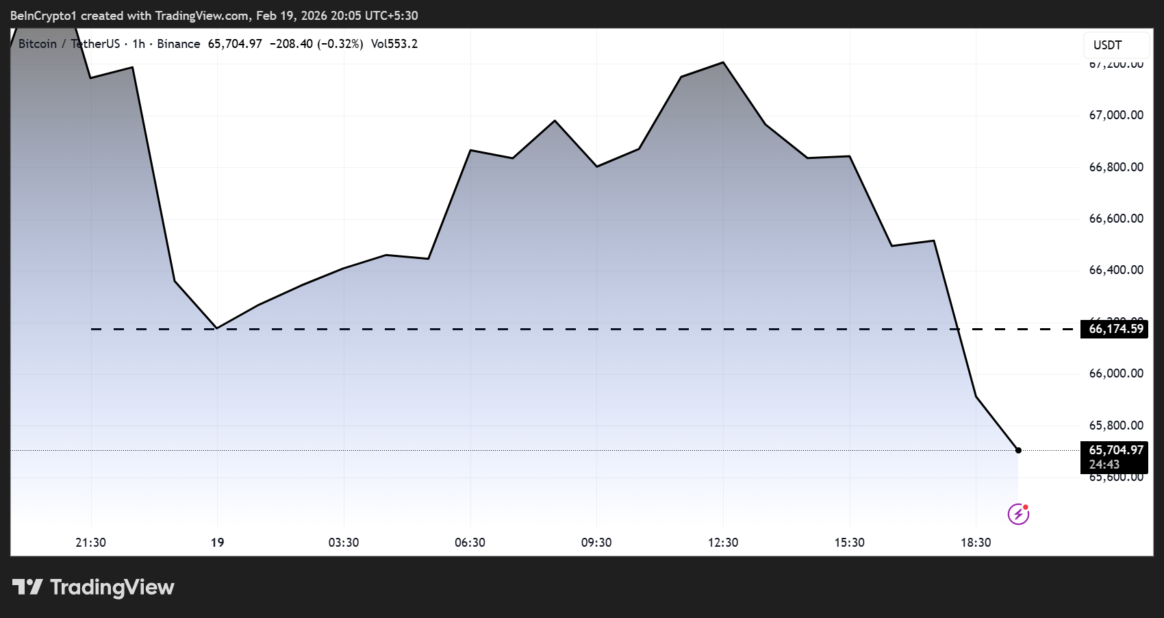 Bitcoin price Performance.