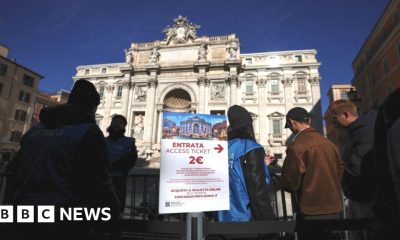 'Pay and smile' - Rome visitors face Trevi Fountain charge