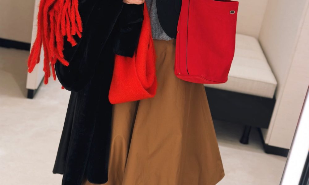 red winter accessories