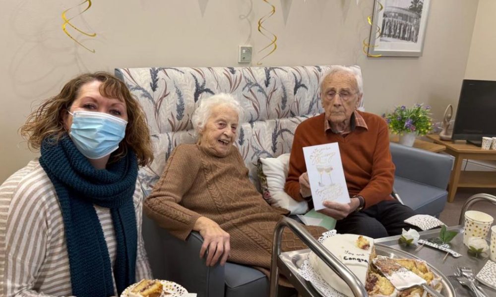 Hambleton Grange - couple celebrate 75 years of marriage