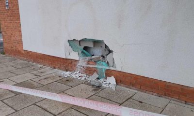 Woman suffers leg injuries as car crashes into Unity Health