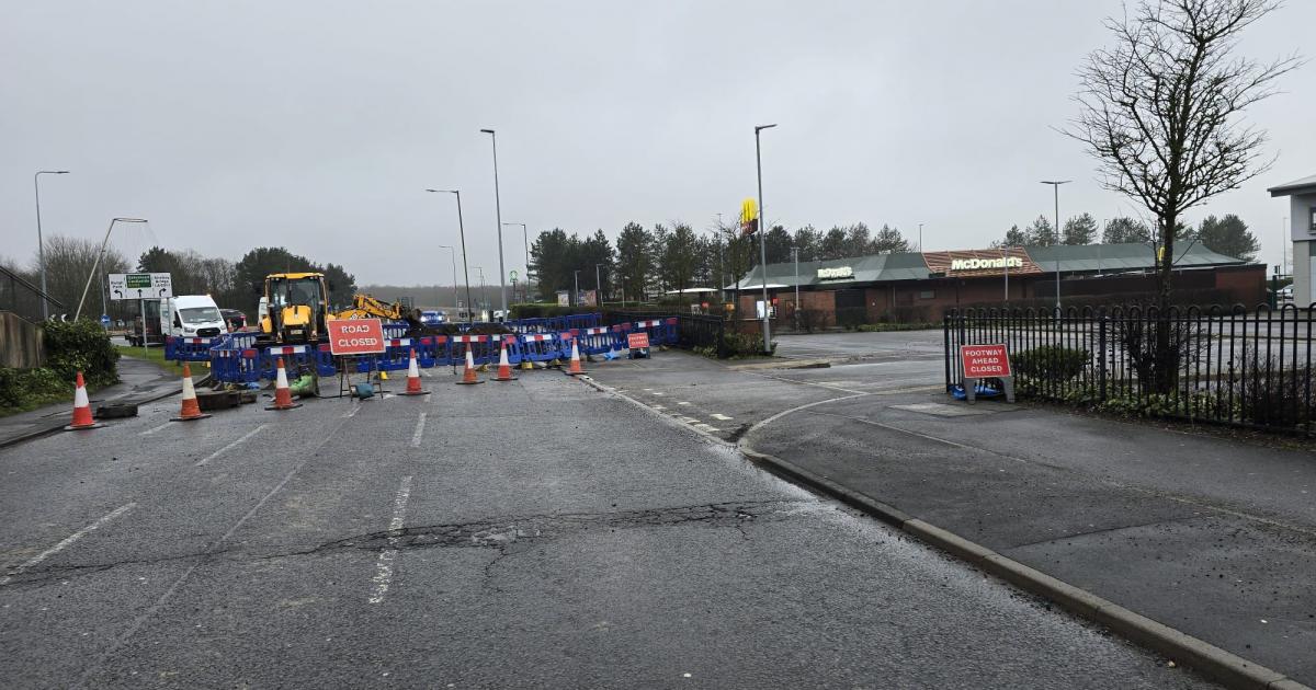 Puddlers Corner, Consett to be closed for days due to 12-inch burst