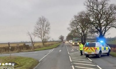 A169 Kirkbymoorside to Pickering road shut following crash
