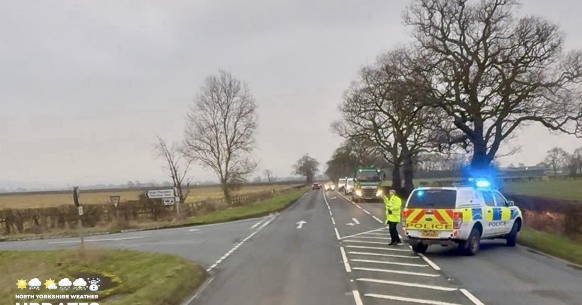 A169 Kirkbymoorside to Pickering road shut following crash