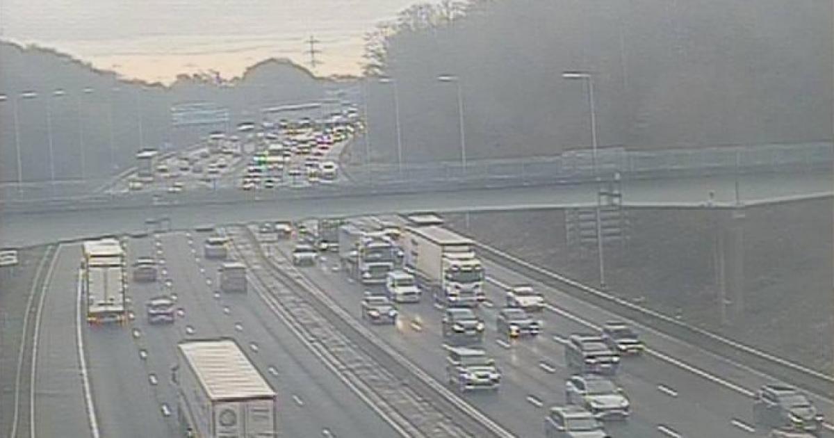 Delays on M60 near Prestwich after six-car pile-up