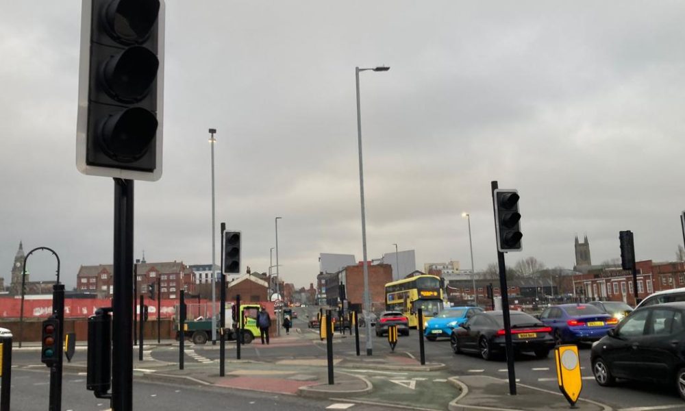 Traffic lights down at major Bolton town centre junction