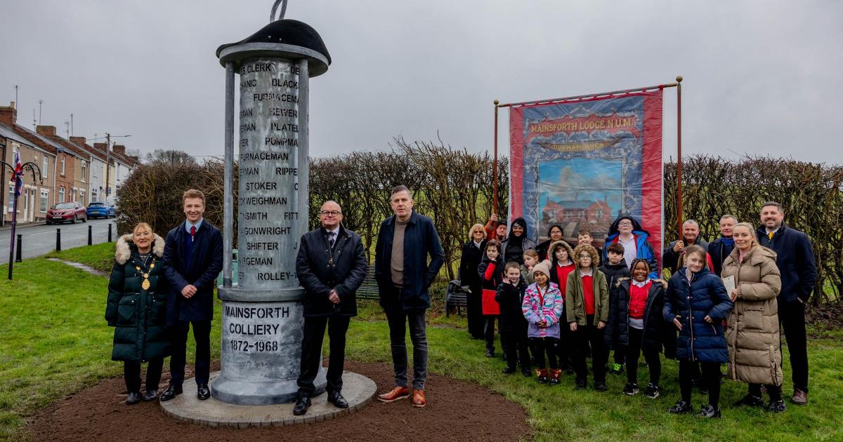 Ferryhill sculpture Miner's Lamp celebrates mining heritage
