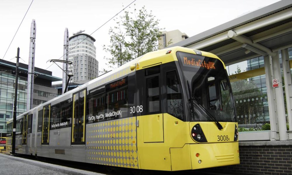 Ashton Metrolink line suspended due to car on the tracks