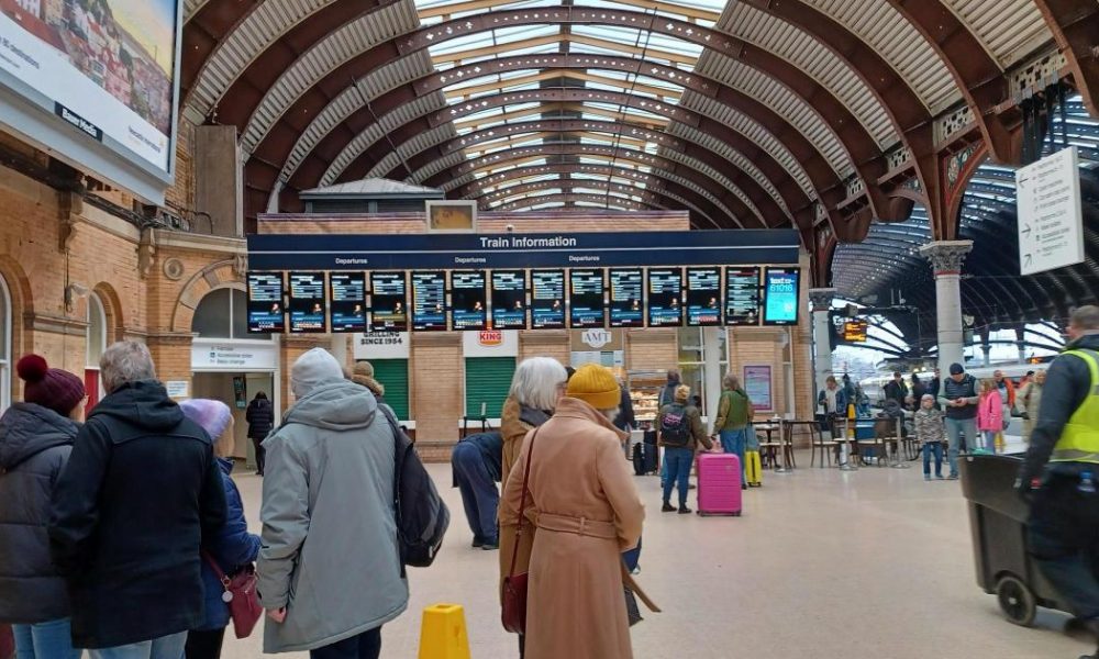 Rail lines currently blocked between York and Harrogate