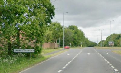 One taken to hospital after A177 Thorpe Thewles crash